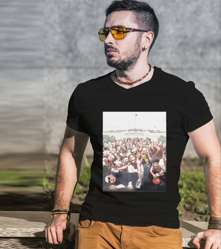 Knicks Nation Forever With Gathering Of Celebratory Fans And Players T-Shirt