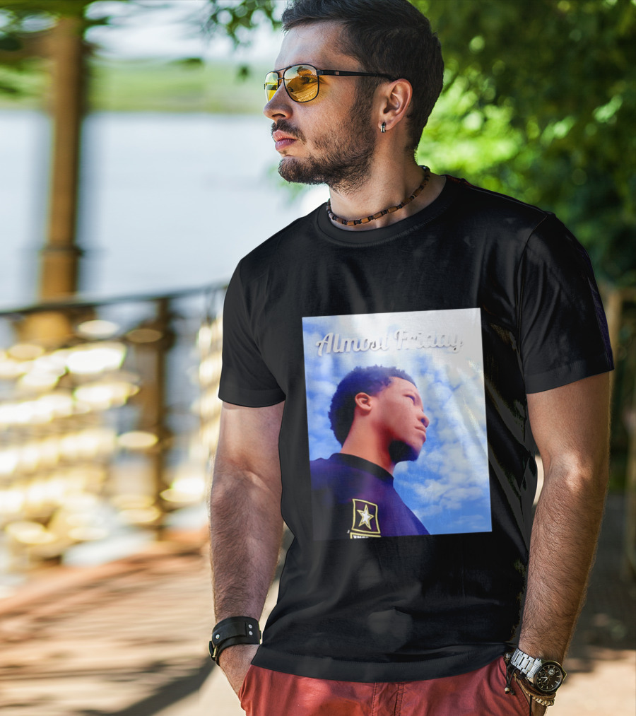 Almost Friday Jalen Brunson NWTS Basketball Sky T-Shirt