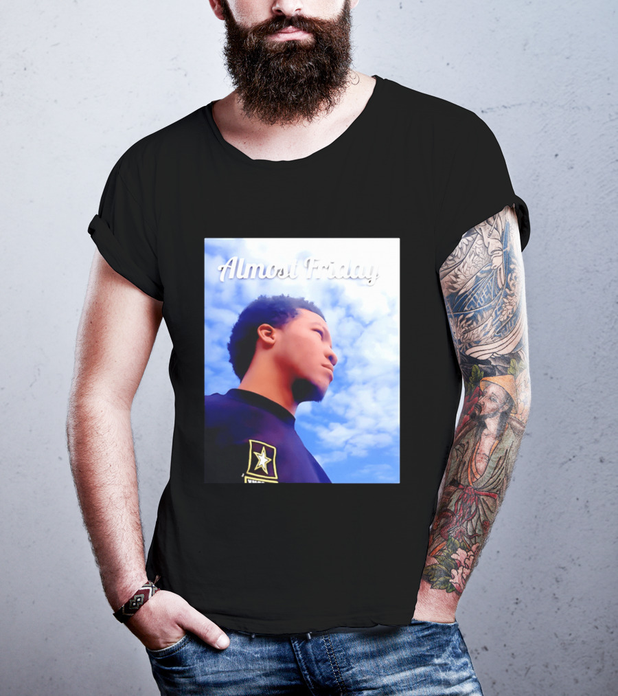 Almost Friday Jalen Brunson NWTS Basketball Sky T-Shirt