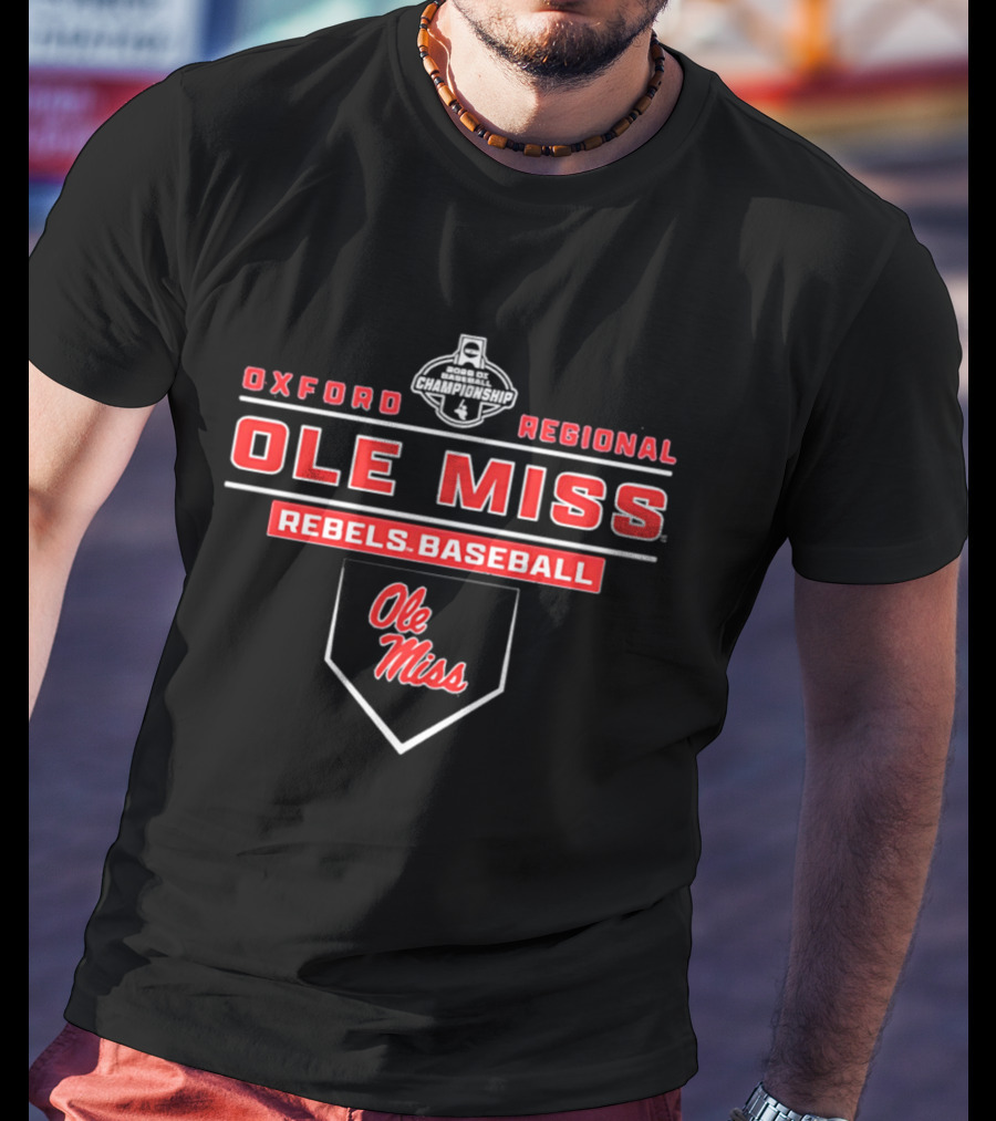 Ole Miss Rebels Baseball Oxford Regional 2026 T-Shirt