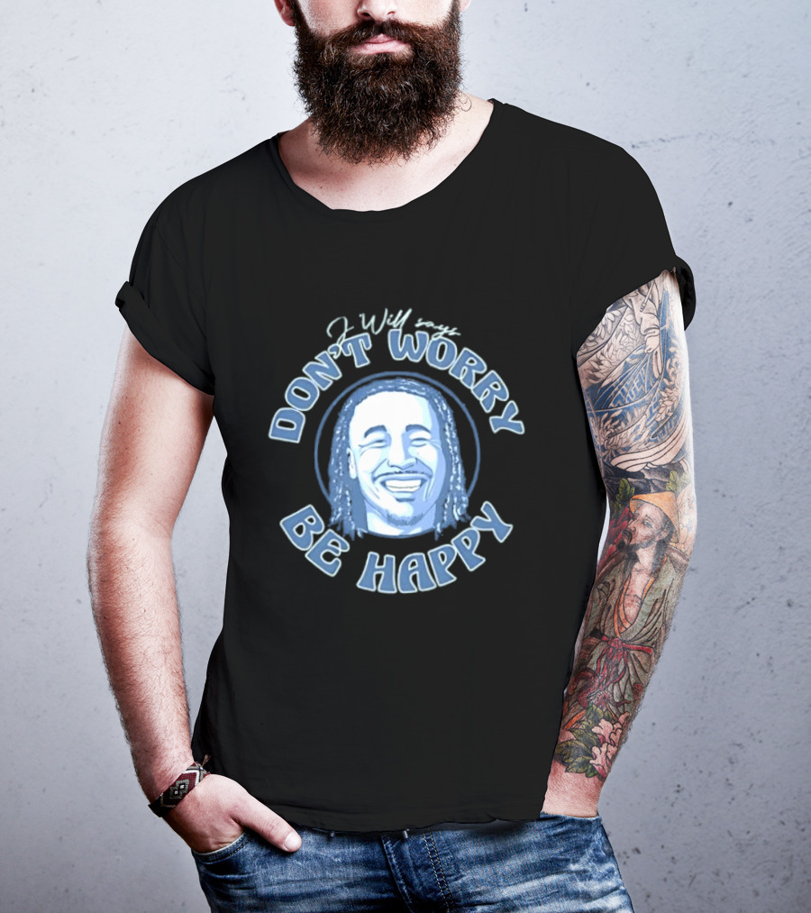 Jaylin Williams J Will Don't Worry Be Happy Smiling Face T-Shirt