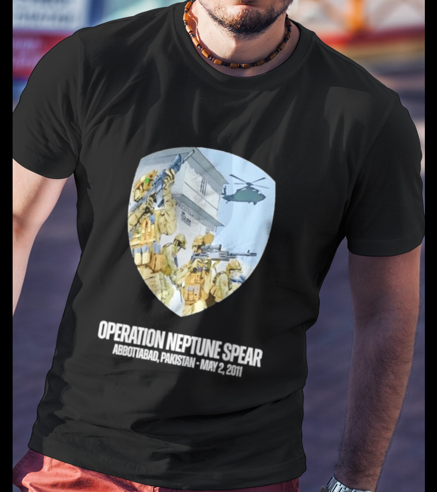 Operation Neptune Spear Abbottabad Pakistan May 2 2011 Military Team Helicopter Shield T-Shirt