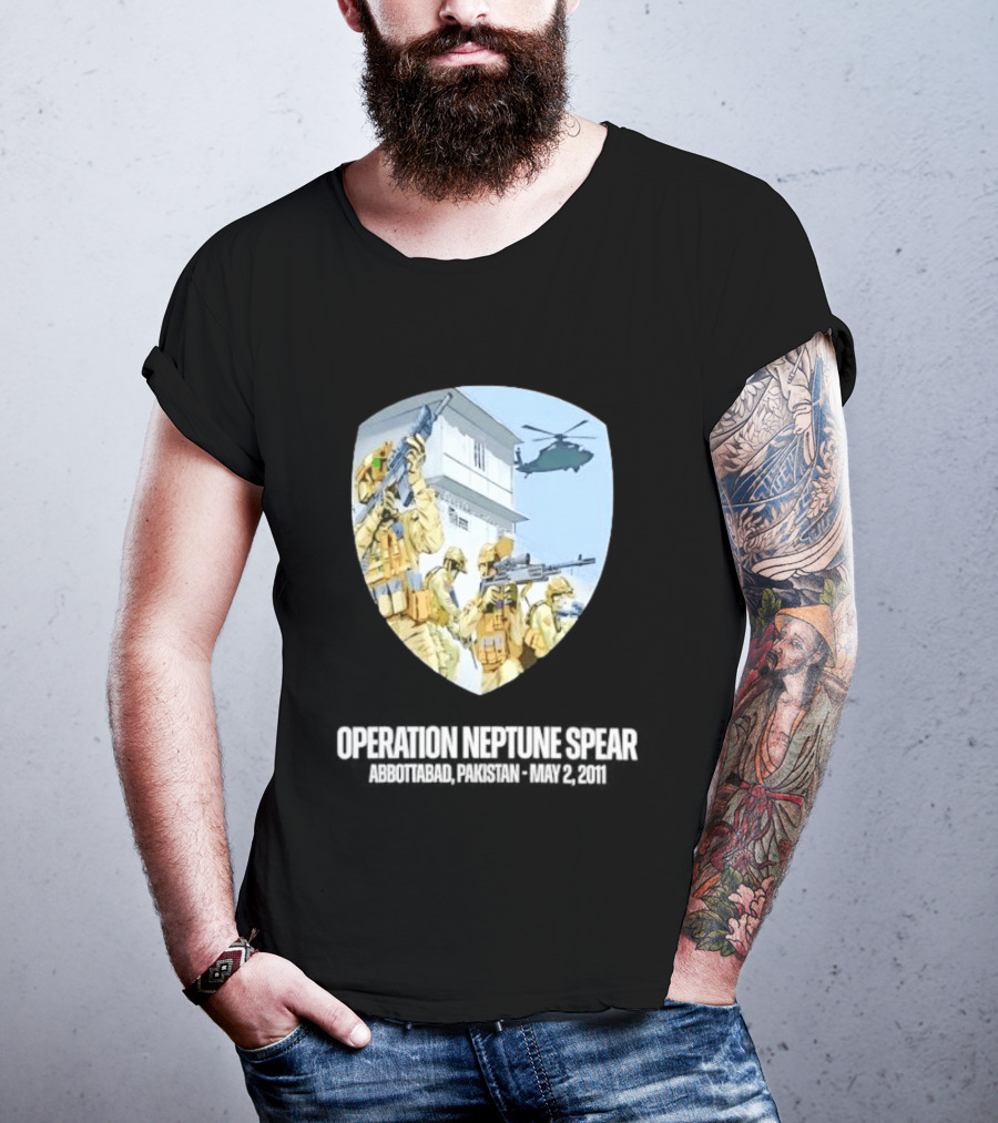 Operation Neptune Spear Abbottabad Pakistan May 2 2011 Military Team Helicopter Shield T-Shirt