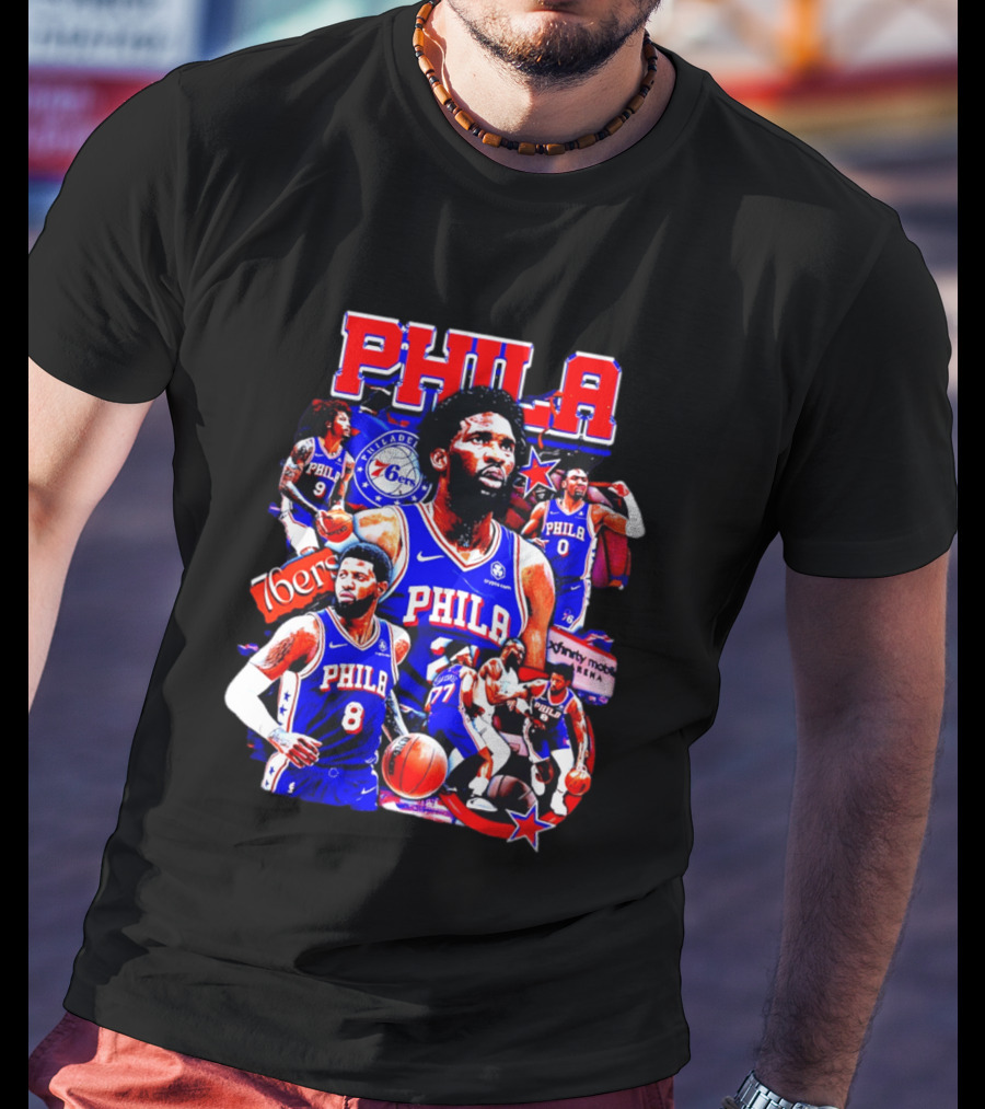 Philadelphia 76ers Phila 6ers Team Players Arena T-Shirt