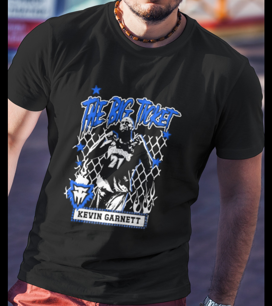 Kevin Garnett The Big Ticket Minnesota Timberwolves Legendary Player T-Shirt