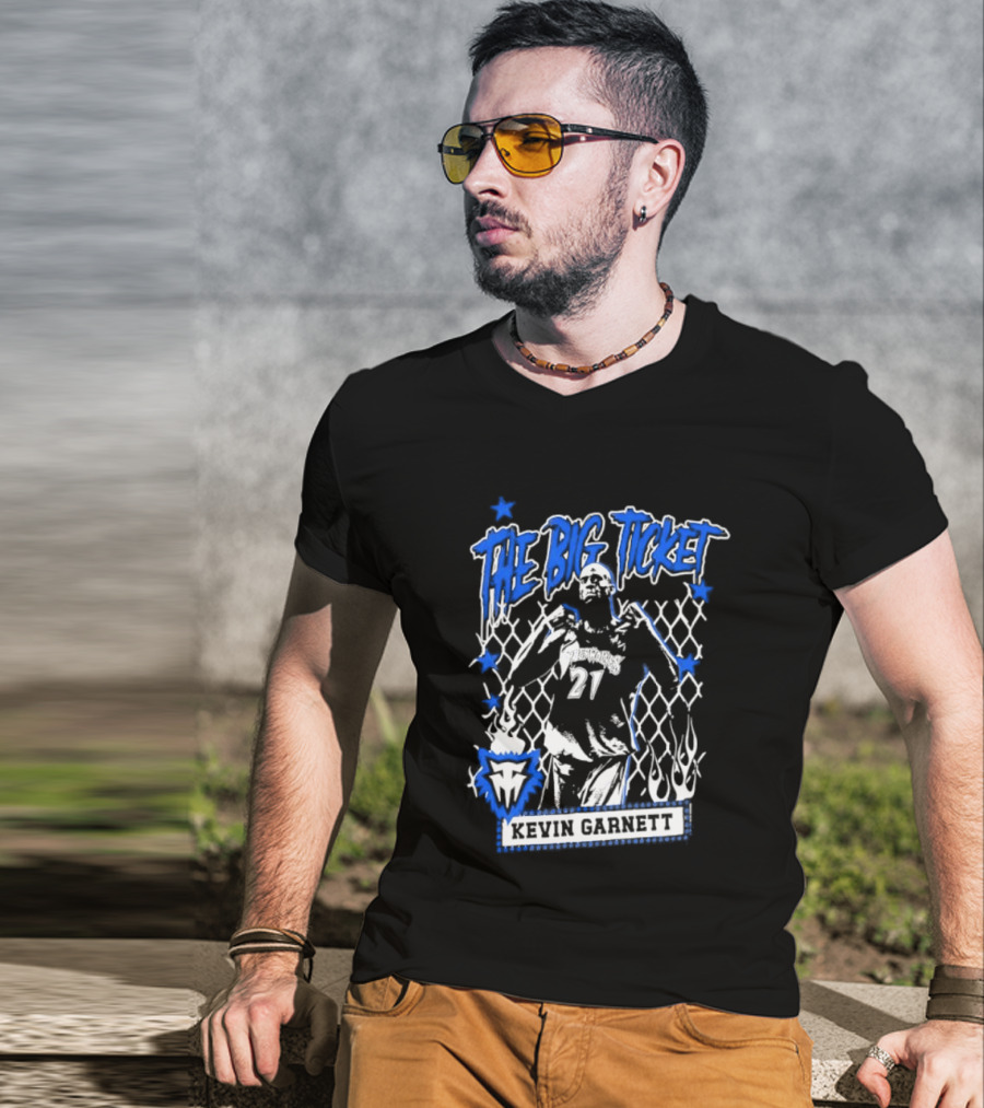 Kevin Garnett The Big Ticket Minnesota Timberwolves Legendary Player T-Shirt