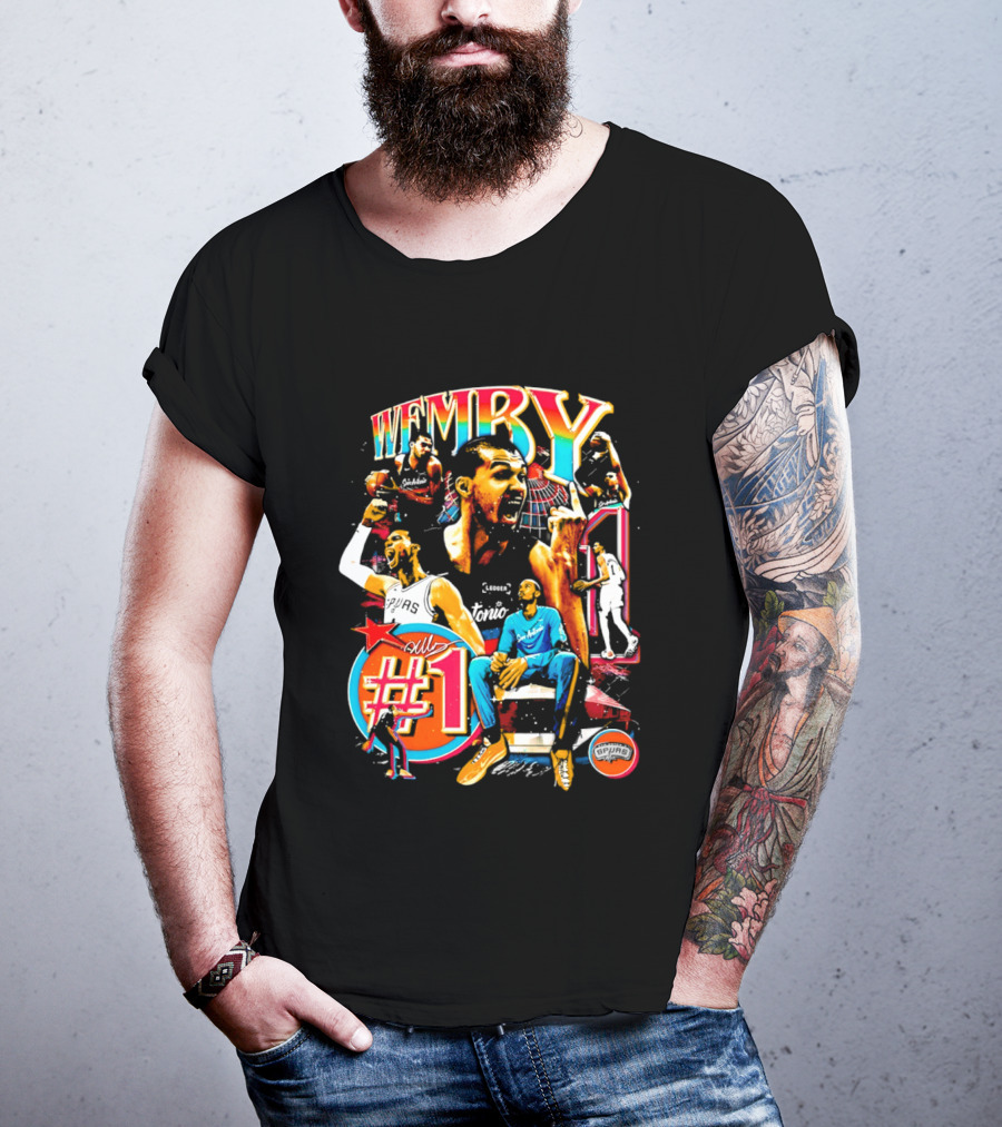 Wemby Victor Wembanyama San Antonio All Number 1 T-Shirt