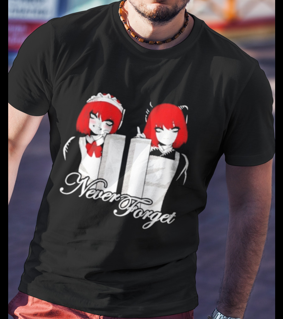 Maid Anime 9 11 Twin Towers Never Forget T-Shirt