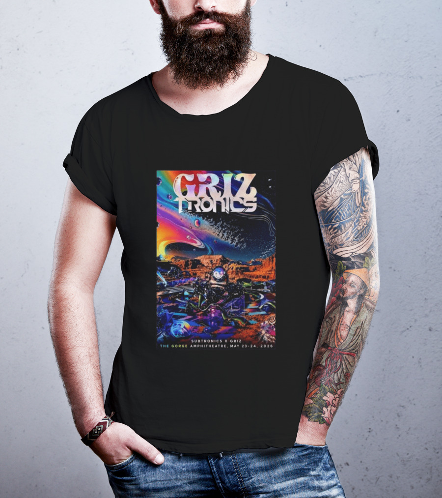 GRiZTRONICS Subtronics The Gorge Amphitheatre May 23 24, 2026 T-Shirt