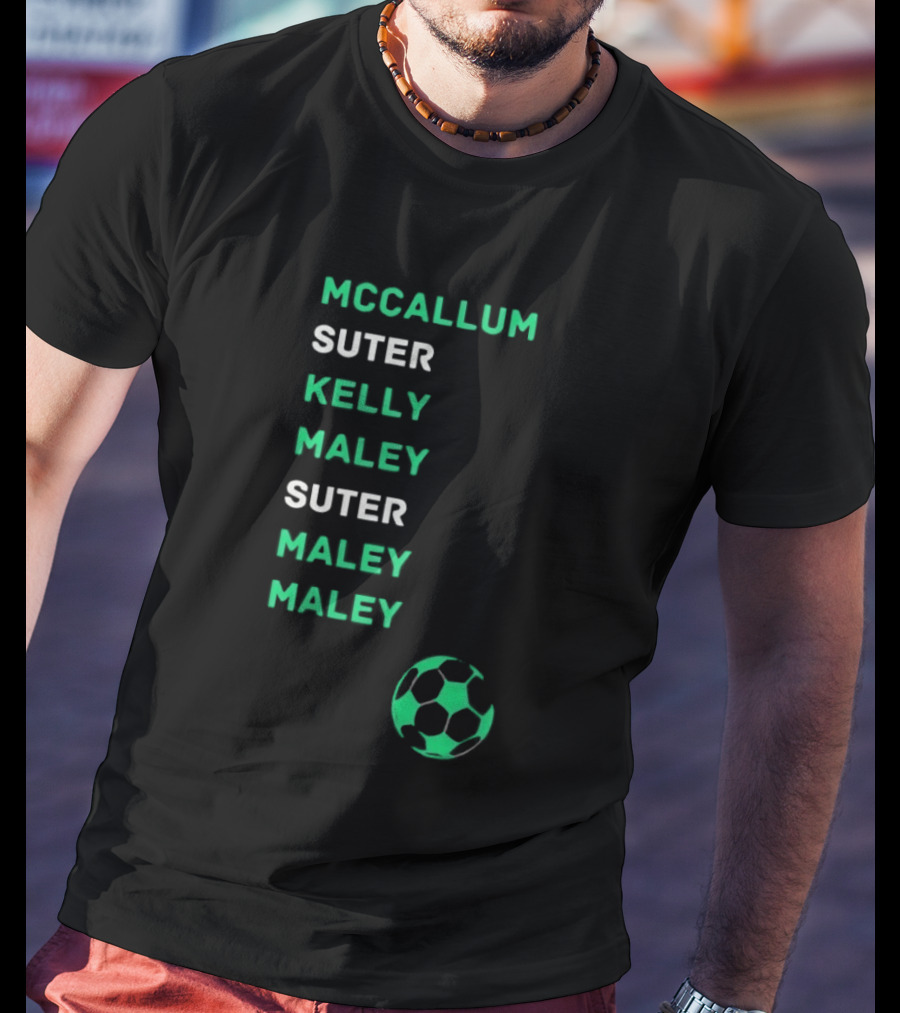 McCallum Suter Kelly Maley Football Soccer Ball T-Shirt