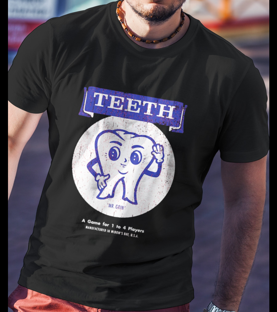 TEETH Mr. Grin Game For 1 To 4 Player T-Shirt