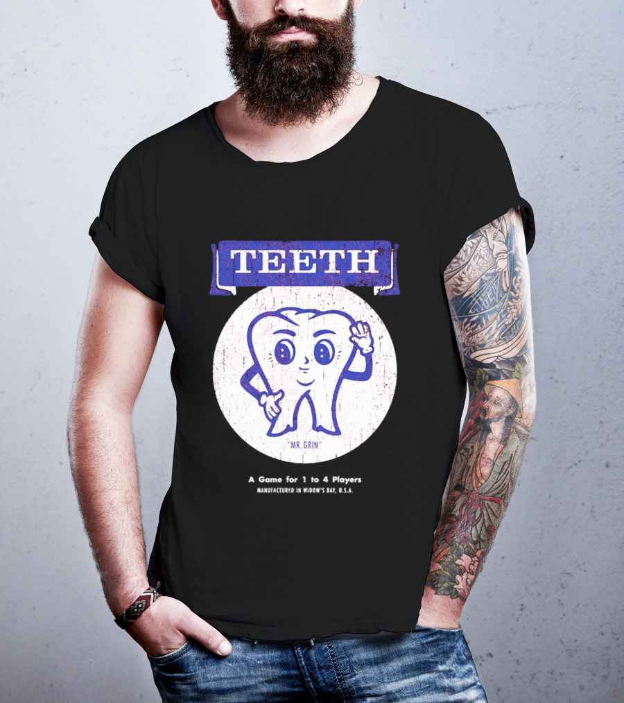 TEETH Mr. Grin Game For 1 To 4 Player T-Shirt