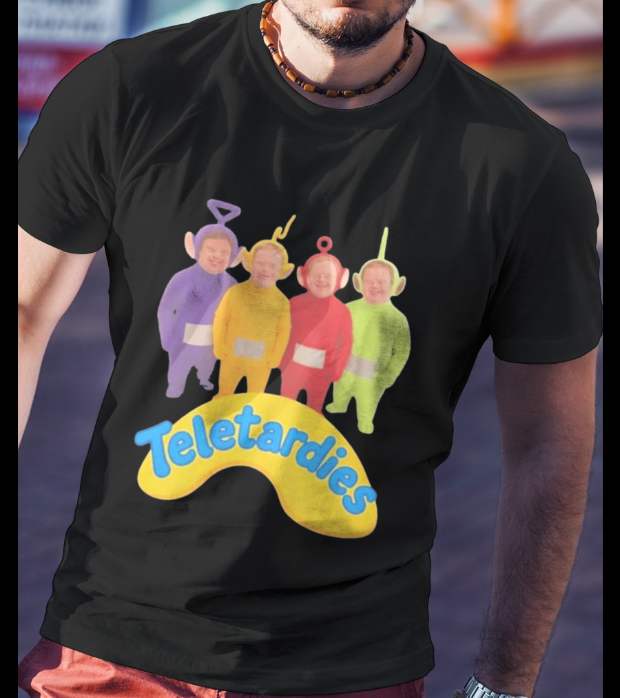 Teletardies Costume Characters Parody With Four T-Shirt