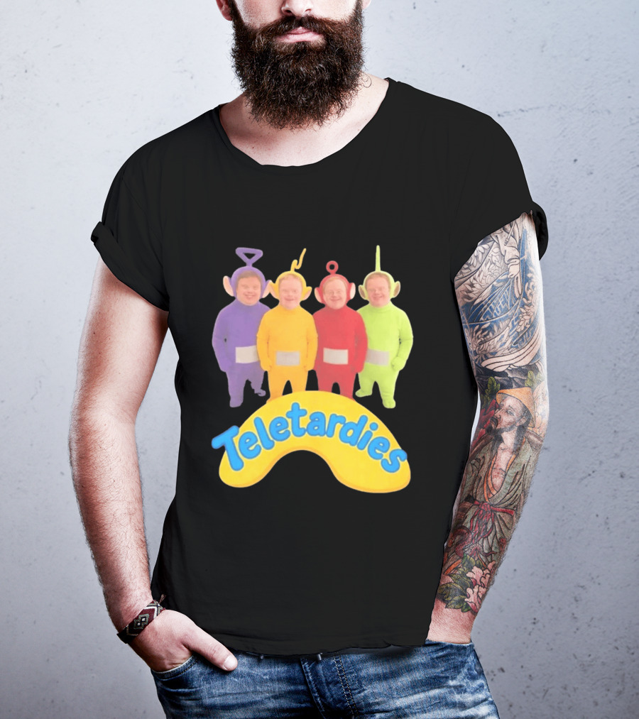 Teletardies Costume Characters Parody With Four T-Shirt