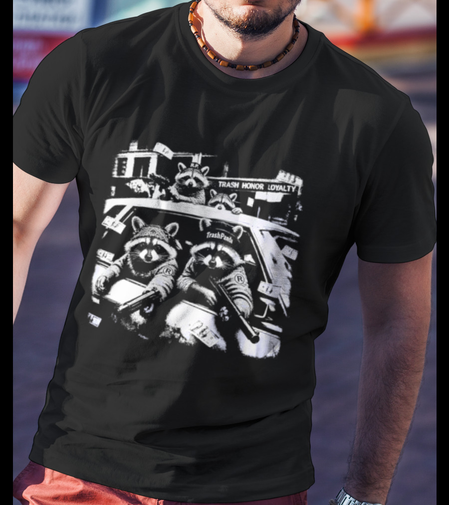 Trash Panda Gangster Raccoons Honor Loyalty RP T-Shirt