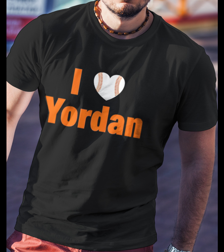 Yordan Alvarez Houston Astros MLB I Love Baseball T-Shirt