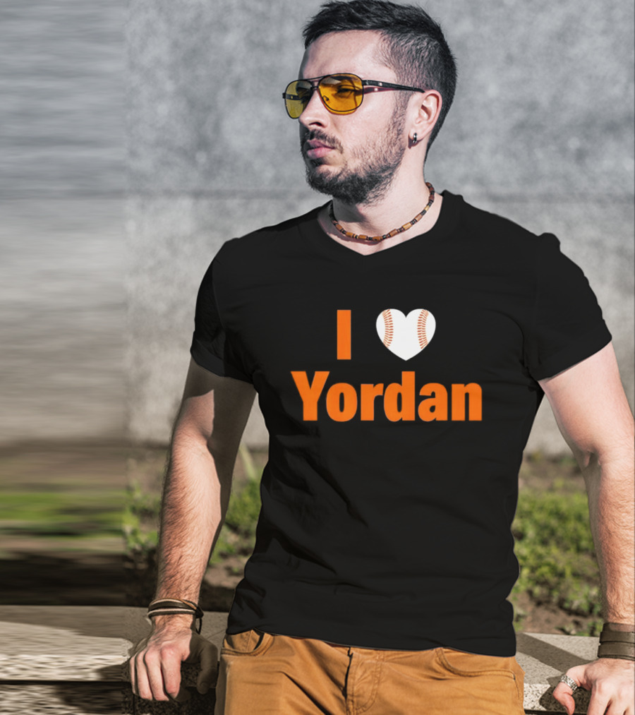 Yordan Alvarez Houston Astros MLB I Love Baseball T-Shirt