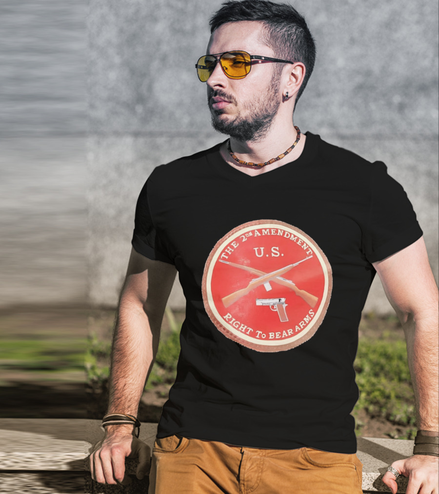 The 2nd Amendment U.S. Right To Bear Arms Rifles Pistol T-Shirt
