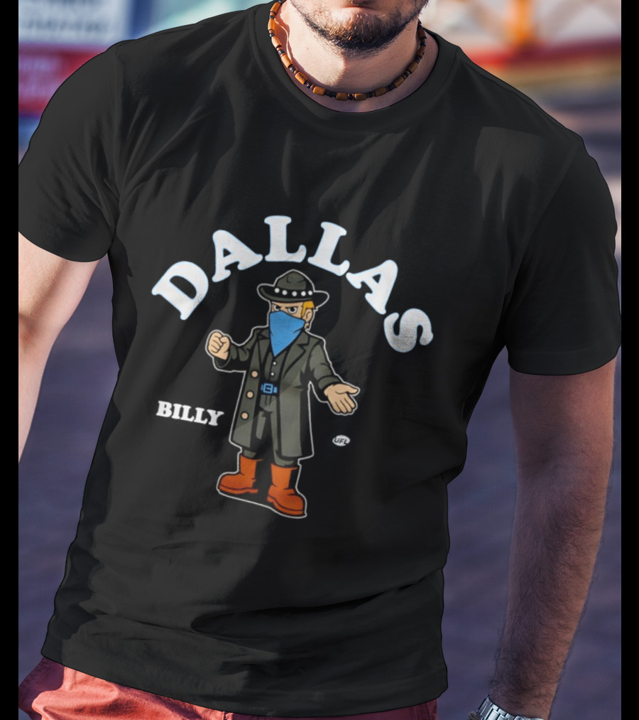 Dallas Renegades Billy Arlington UFL Cowboy T-Shirt