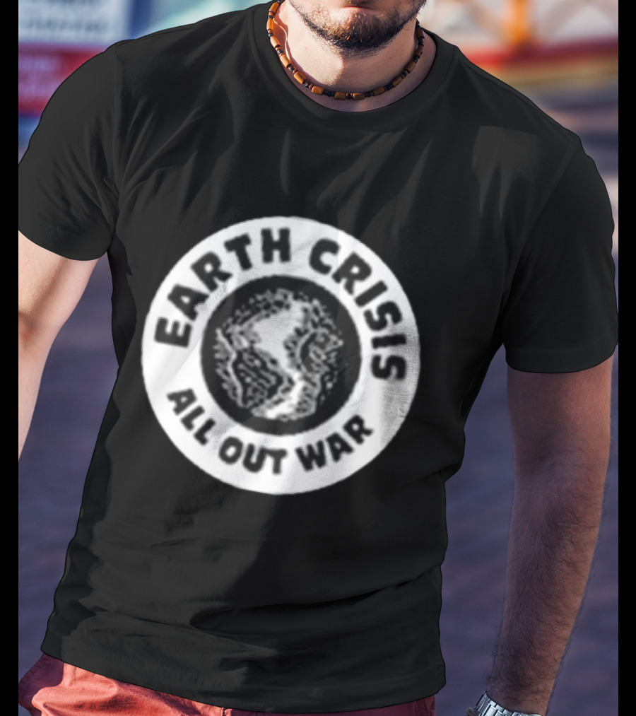 Earth Crisis 1992 All Out War Environmental Action T-Shirt