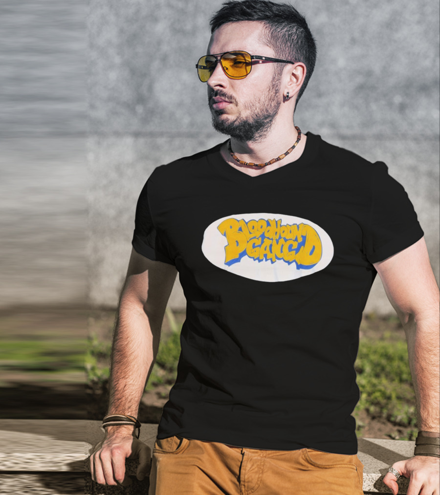 Bloodhound Gang Bold Yellow And Blue T-Shirt