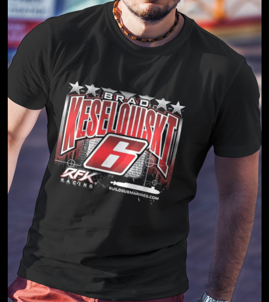 Brad Keselowski 6 RFK Racing Stars Patriotic Racing T-Shirt