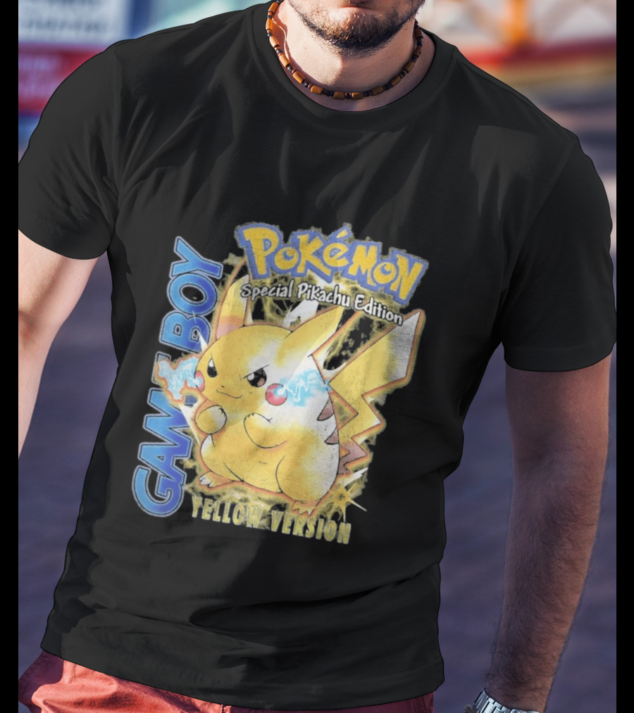 Game Boy Pokémon Special Pikachu Edition Yellow Version T-Shirt