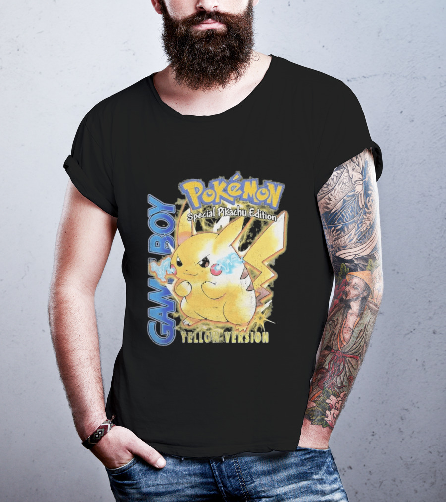 Game Boy Pokémon Special Pikachu Edition Yellow Version T-Shirt