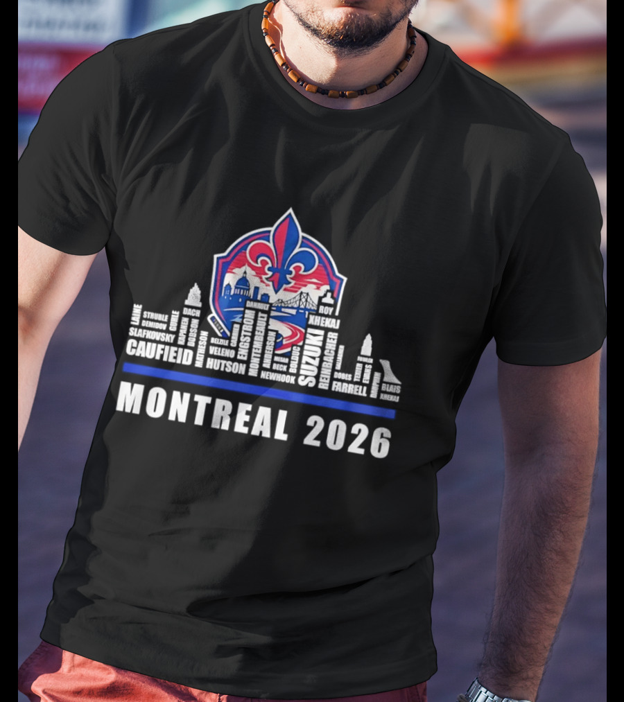 Caufield Suzuki Slafkovsky Montreal 2026 NHL Laine Struble Demidov Guhle T-Shirt