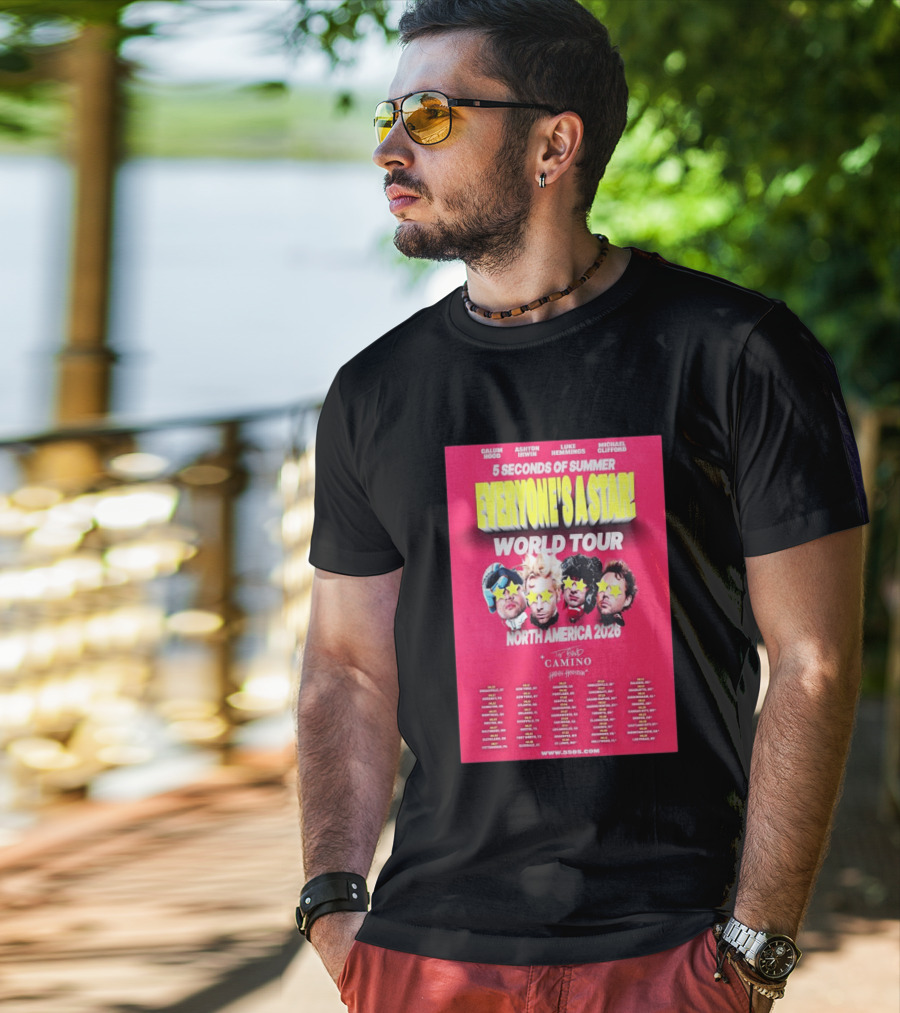 5 Seconds Of Summer Everyone's A Star World Tour North America 2026 Haiden Henderson T-Shirt