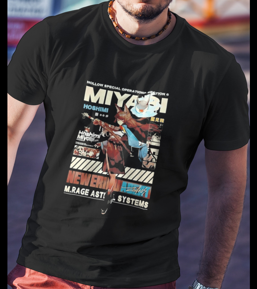 Hollow Special Operations Section 6 Miyabi Hoshimi Rage Ast System Never Ending Shift T-Shirt