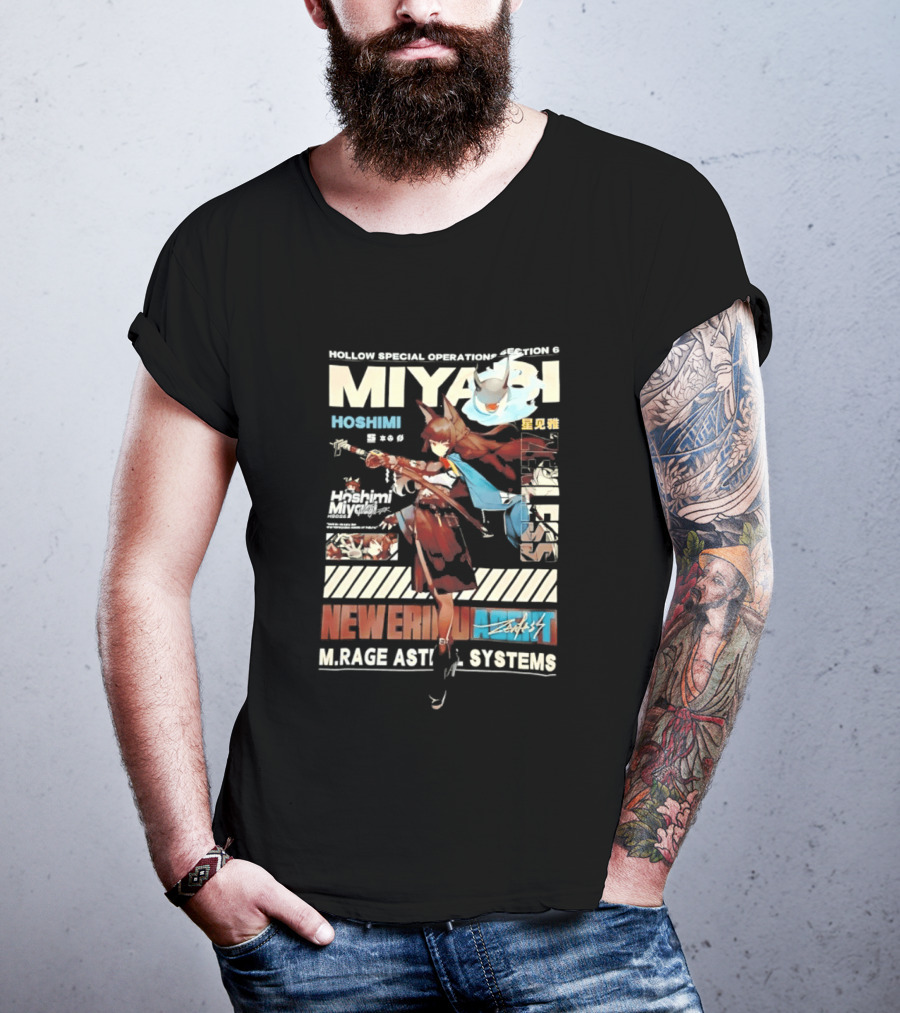 Hollow Special Operations Section 6 Miyabi Hoshimi Rage Ast System Never Ending Shift T-Shirt