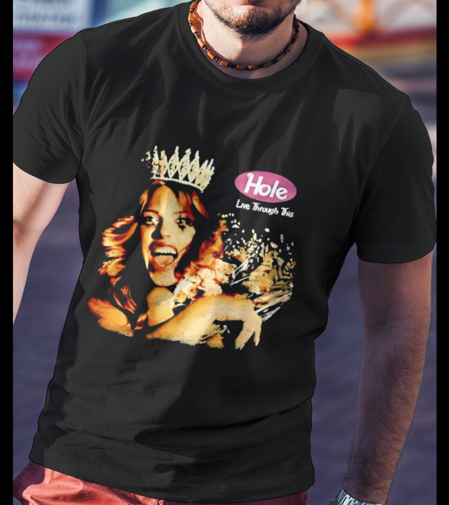 Courtney Love Hole Live Through This 1994 Alternative Rock Album Cover T-Shirt