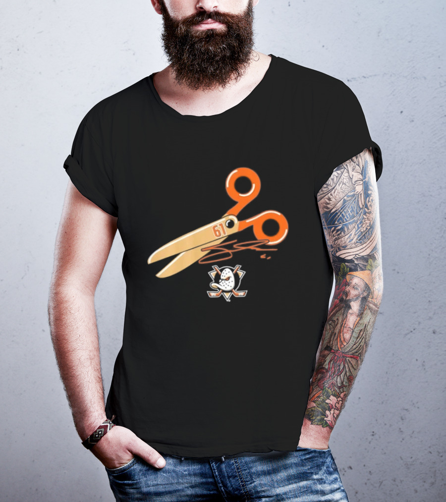 Cutter Gauthier Need To Cut It Scissors 61 Anaheim Ducks T-Shirt
