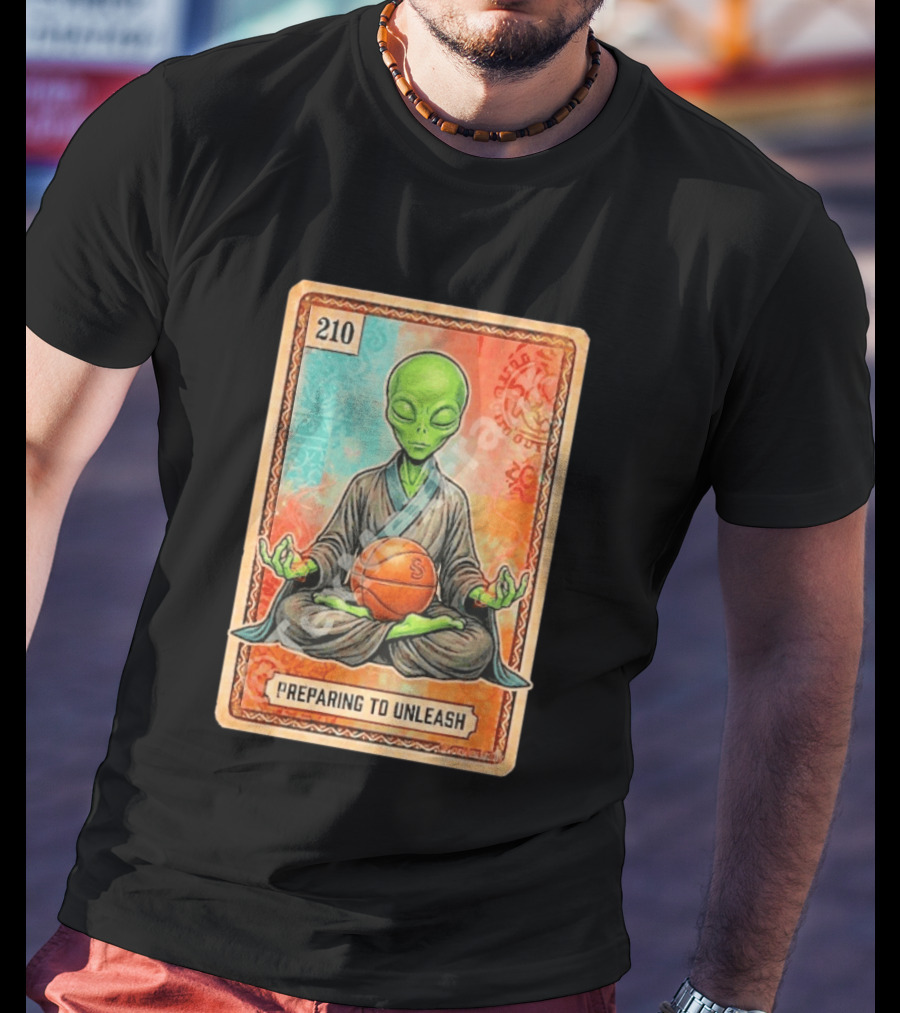Preparing To Unleash Alien 210 San Antonio Spurs Basketball T-Shirt