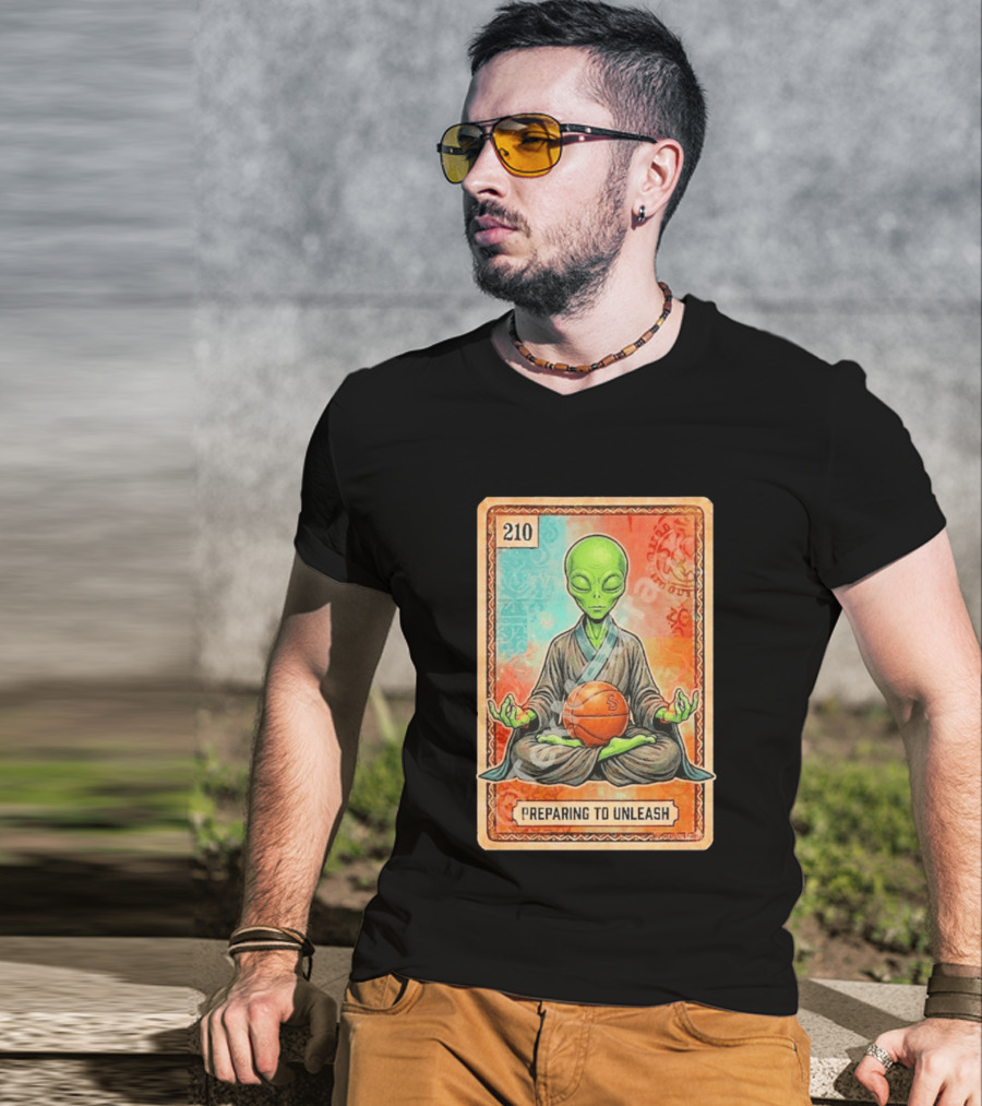 Preparing To Unleash Alien 210 San Antonio Spurs Basketball T-Shirt