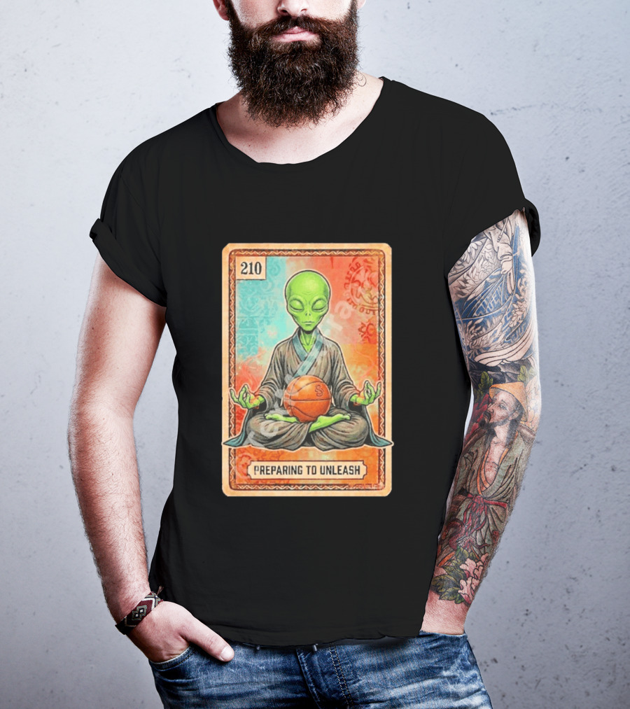 Preparing To Unleash Alien 210 San Antonio Spurs Basketball T-Shirt
