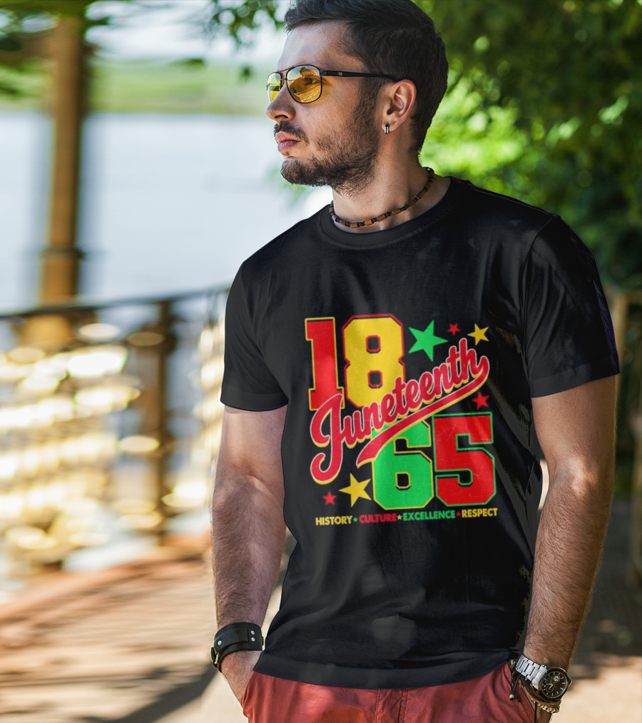 18 Juneteenth 65 History Culture Excellence Respect T-Shirt