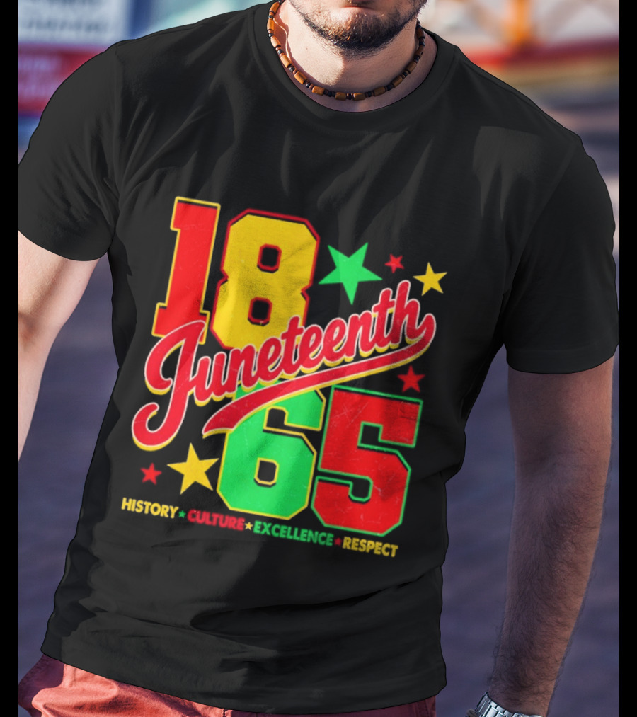 18 Juneteenth 65 History Culture Excellence Respect T-Shirt
