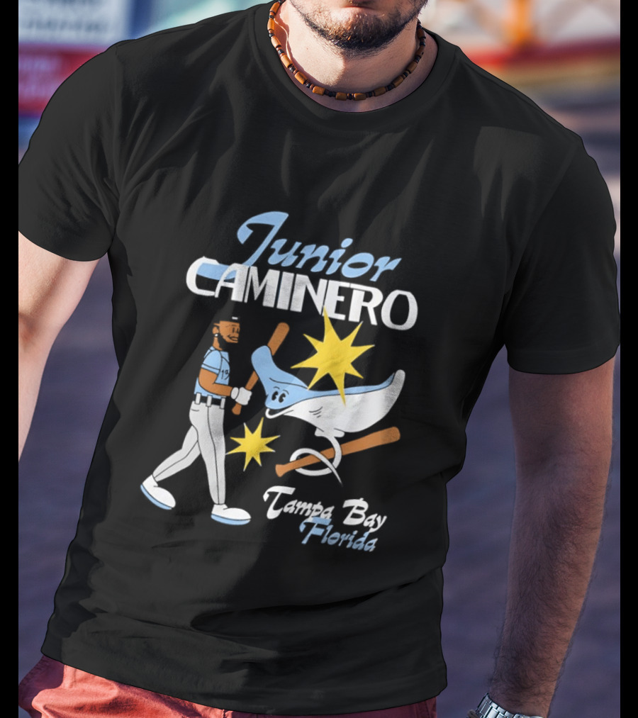 Junior Caminero Tampa Bay Florida Baseball Star And Ray T-Shirt