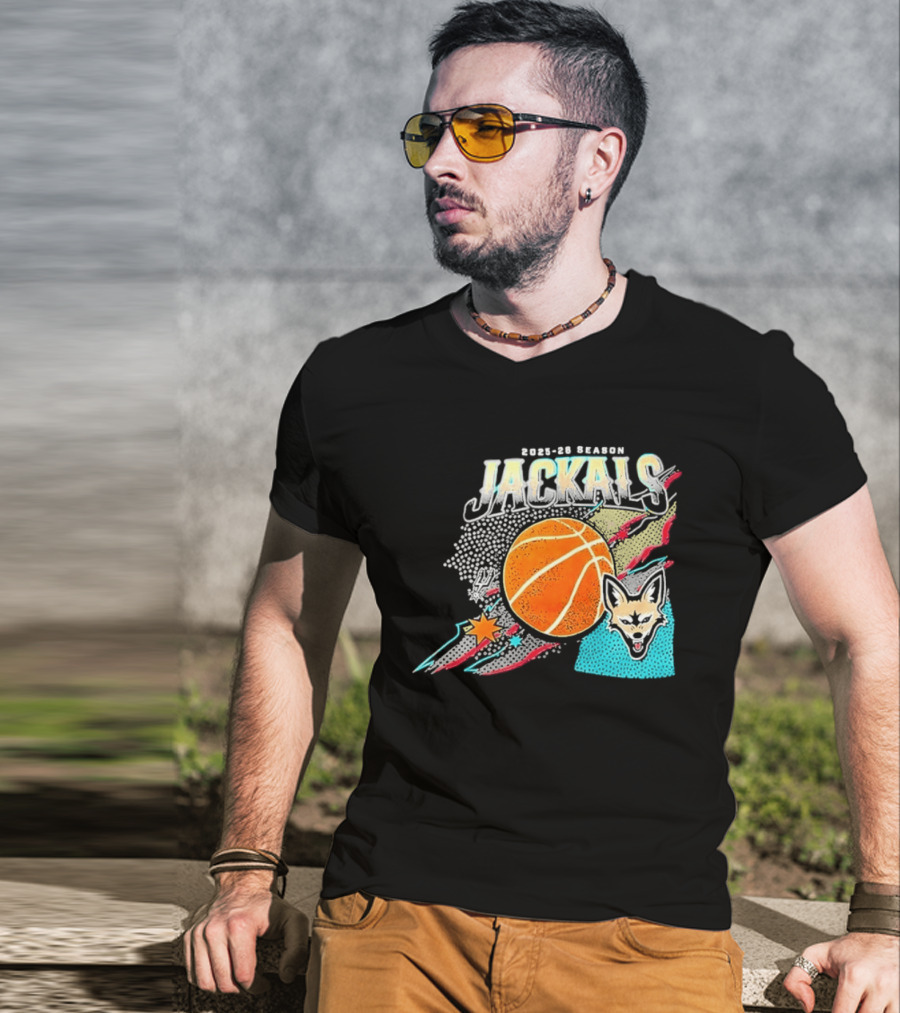 2025 26 Season Jackals Basketball Team With Fox And Starburst T-Shirt