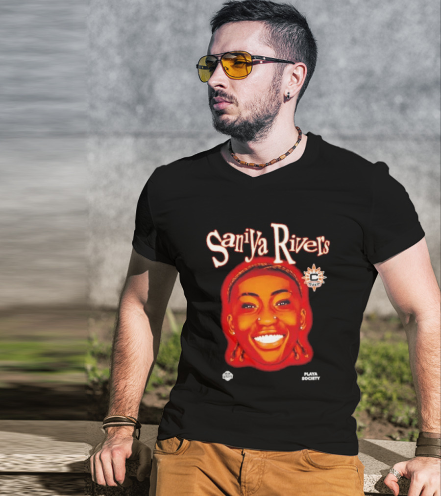 Saniyya Rivers Connecticut Sun Player Galaxy Big Head T-Shirt