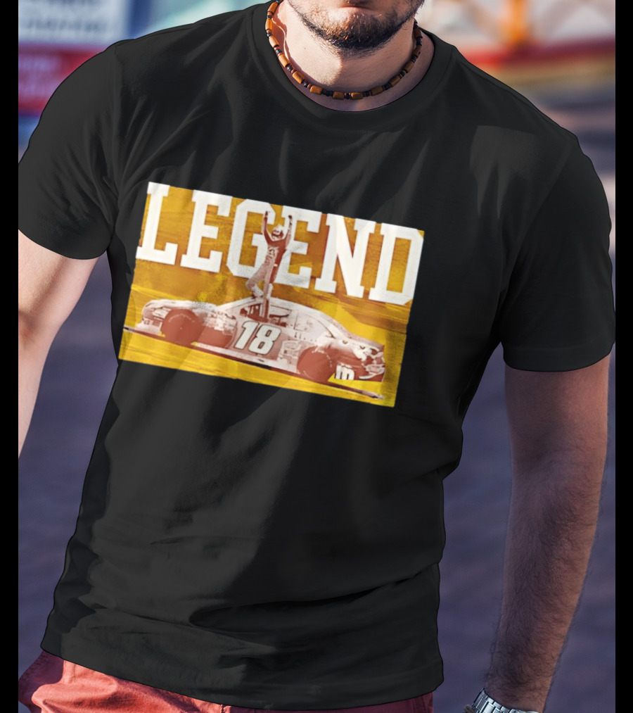 Kyle Busch 18 M&Ms Joe Gibbs Racing NASCAR Cup Series Legend Victory Celebration T-Shirt