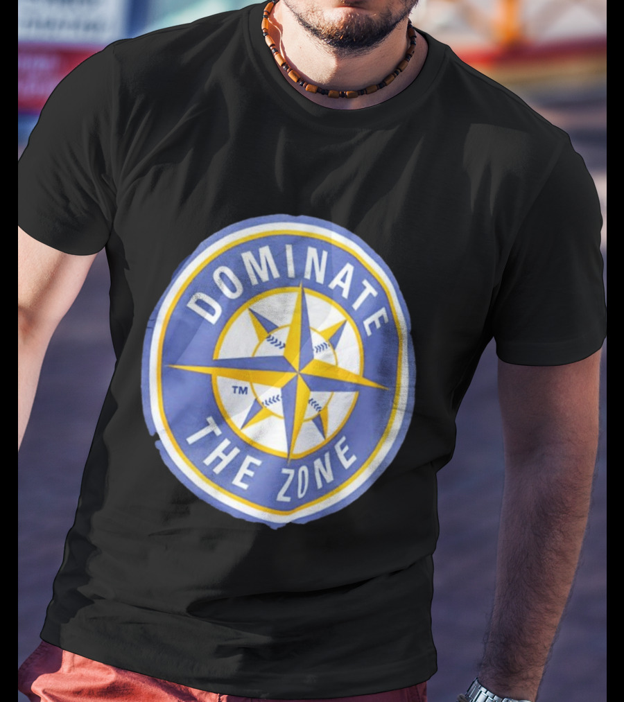 Seattle Mariners Dominate The Zone Compass Baseball Star T-Shirt