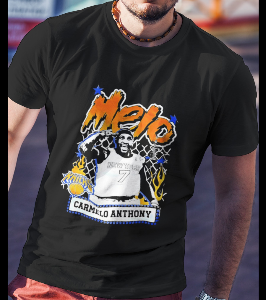 Melo Carmelo Anthony New York Knicks Basketball Star T-Shirt