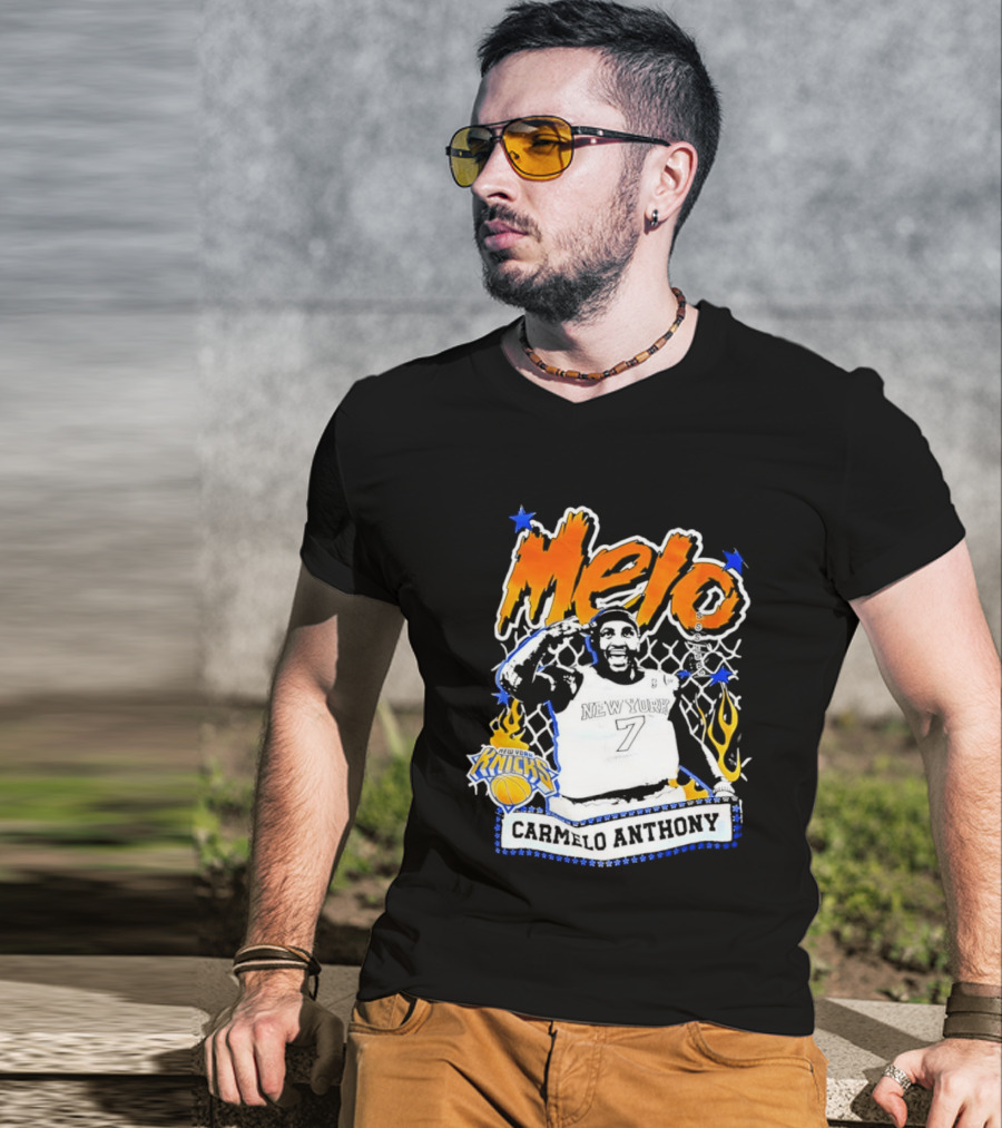 Melo Carmelo Anthony New York Knicks Basketball Star T-Shirt