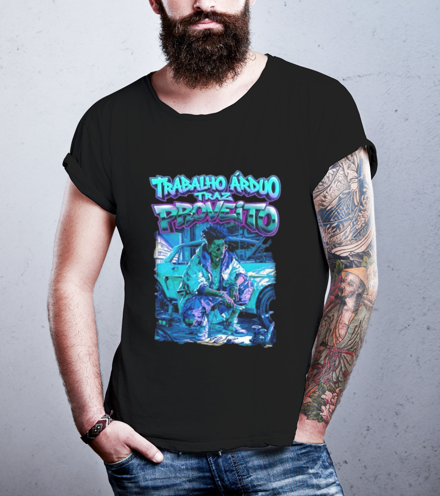 Trabalho Árduo Traz Proveito Neon T-Shirt