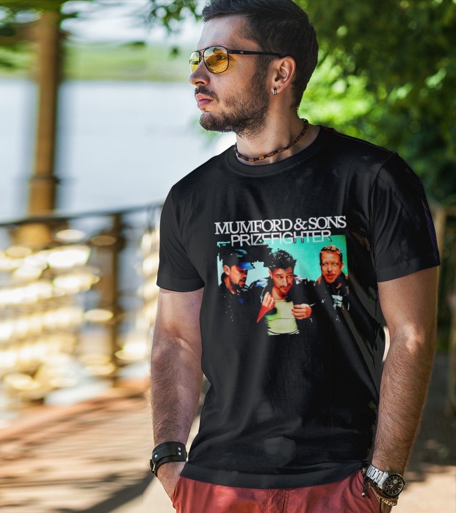 Mumford And Sons Prizefighter North America Tour 2026 City Dates Washed Vintage Band Merch T-Shirt