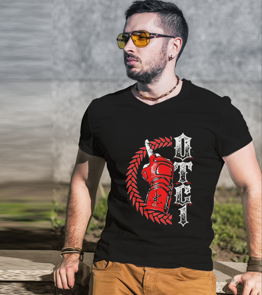The Elite Bullet Club Pro Wrestling All Elite Wrestling AEW OTTC1 Red Glove T-Shirt
