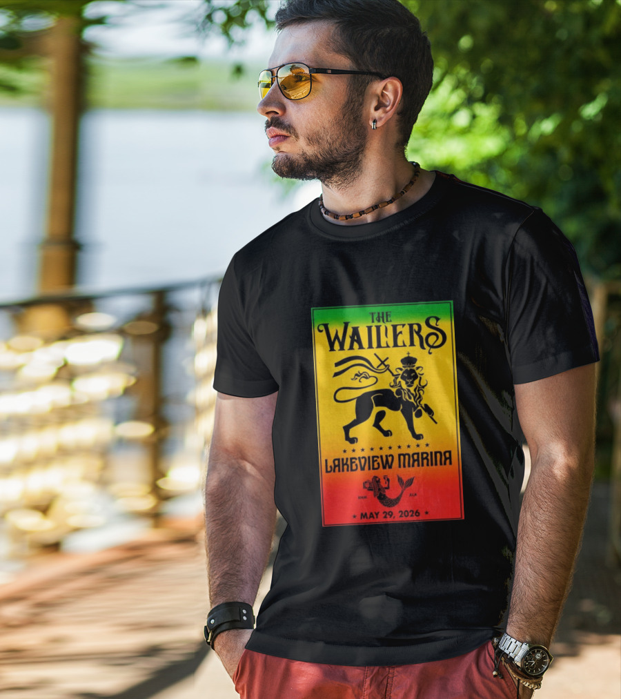 The Wailers Lakeview Marina Birmingham AL May 29 2026 Lion And Mermaid T-Shirt